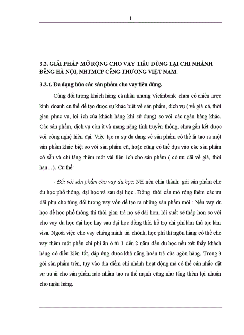 image for page Giải pháp mở rộng cho vay tiêu dùng tại chi nhánh Đông Hà Nội NHTMCP Công Thương Việt Nam 1