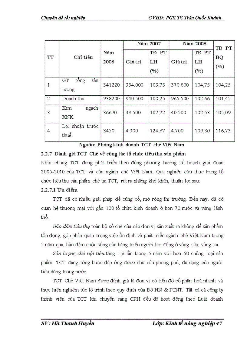 image for page Tổ chức tiêu thụ sản phẩm chè tại TCT Chè Việt Nam 1