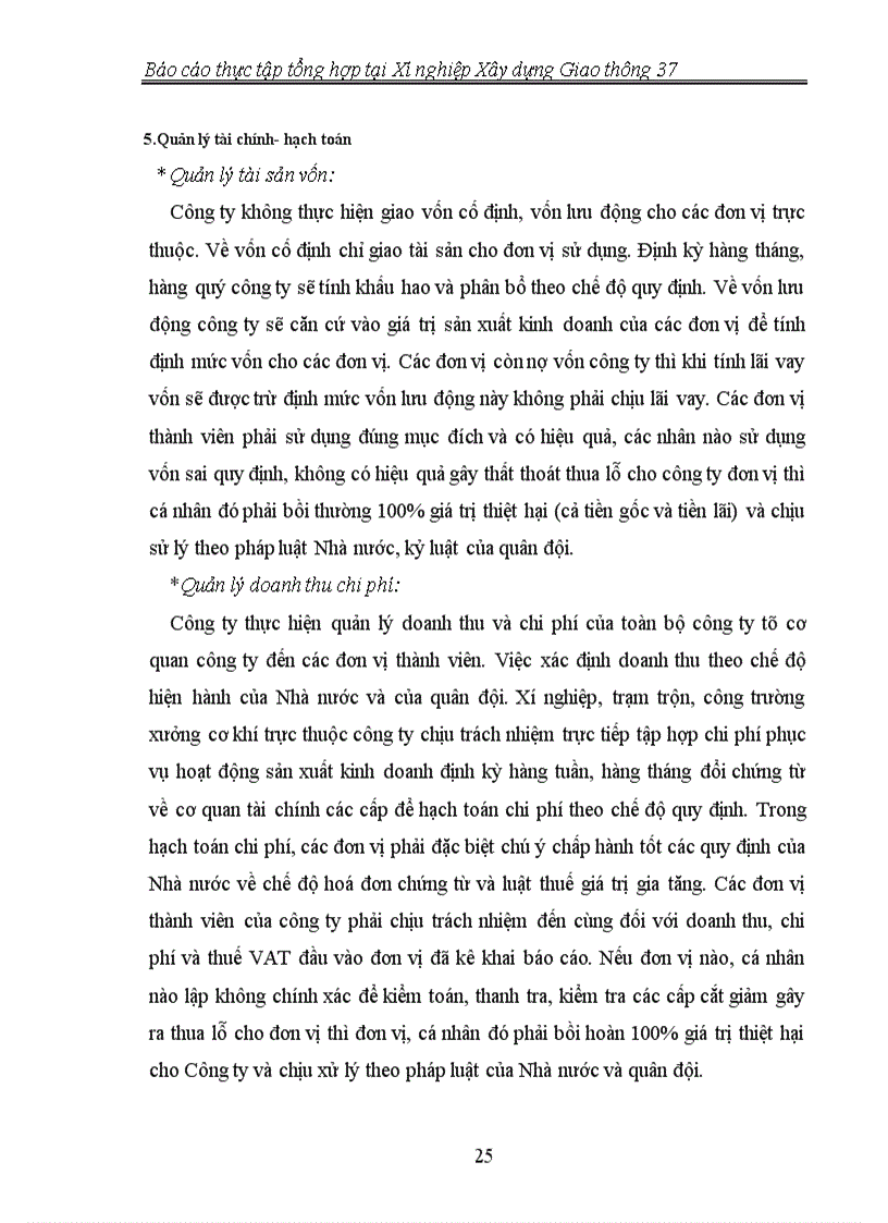 image for page Báo cáo thực tập tổng hợp tại xí nghiệp xây dựng giao thông 37 Công ty xây lắp 665