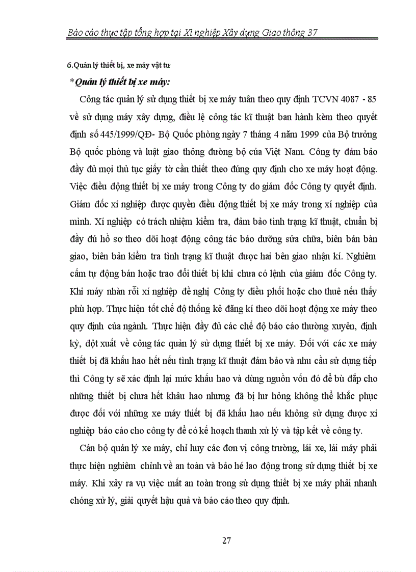 image for page Báo cáo thực tập tổng hợp tại xí nghiệp xây dựng giao thông 37 Công ty xây lắp 665