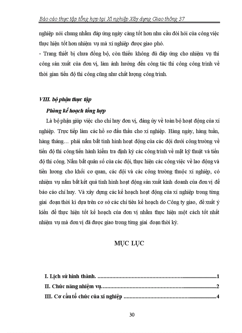 image for page Báo cáo thực tập tổng hợp tại xí nghiệp xây dựng giao thông 37 Công ty xây lắp 665