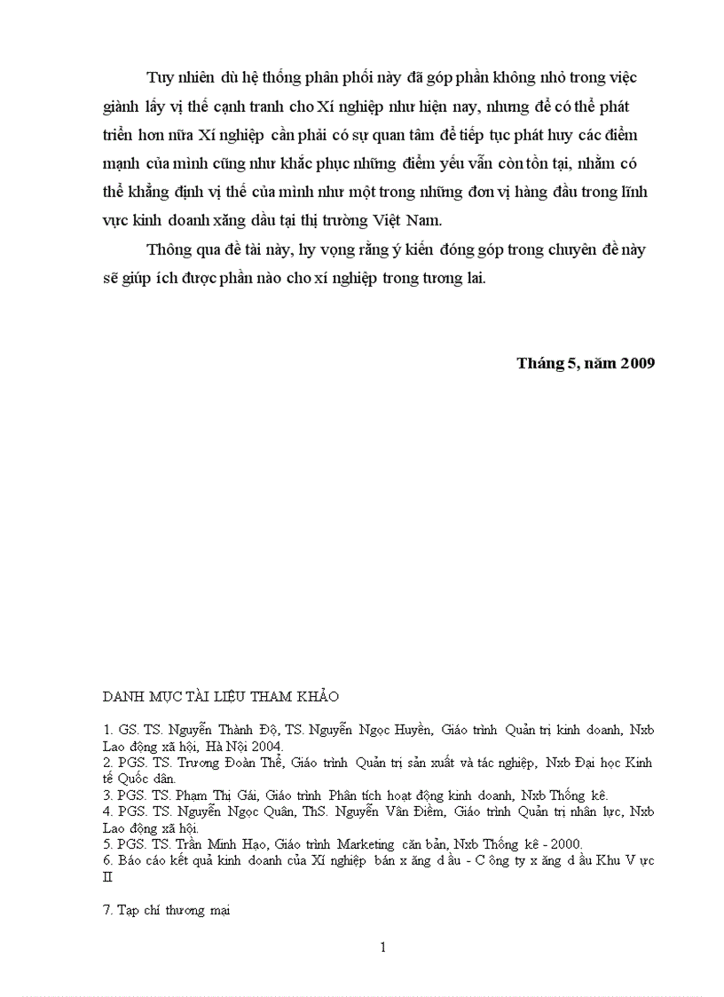 image for page Một số biện pháp thúc đẩy tiêu thụ xăng dầu và các sản phẩm làm từ xăng dầu trên địa bàn thành phố Hồ Chí Minh và một số tỉnh lân cận của xí nghiệp bán lẻ Công Ty Xăng Dầu Khu Vực II