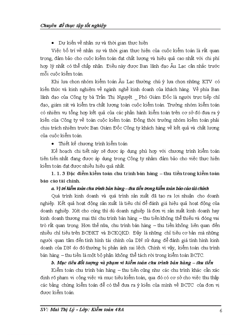 image for page Hoàn thiện kiểm toán chu trình bán hàng thu tiền trong kiểm toán báo cáo tài chính do Công ty TNHH Kiểm toán Âu Lạc thực hiện 1