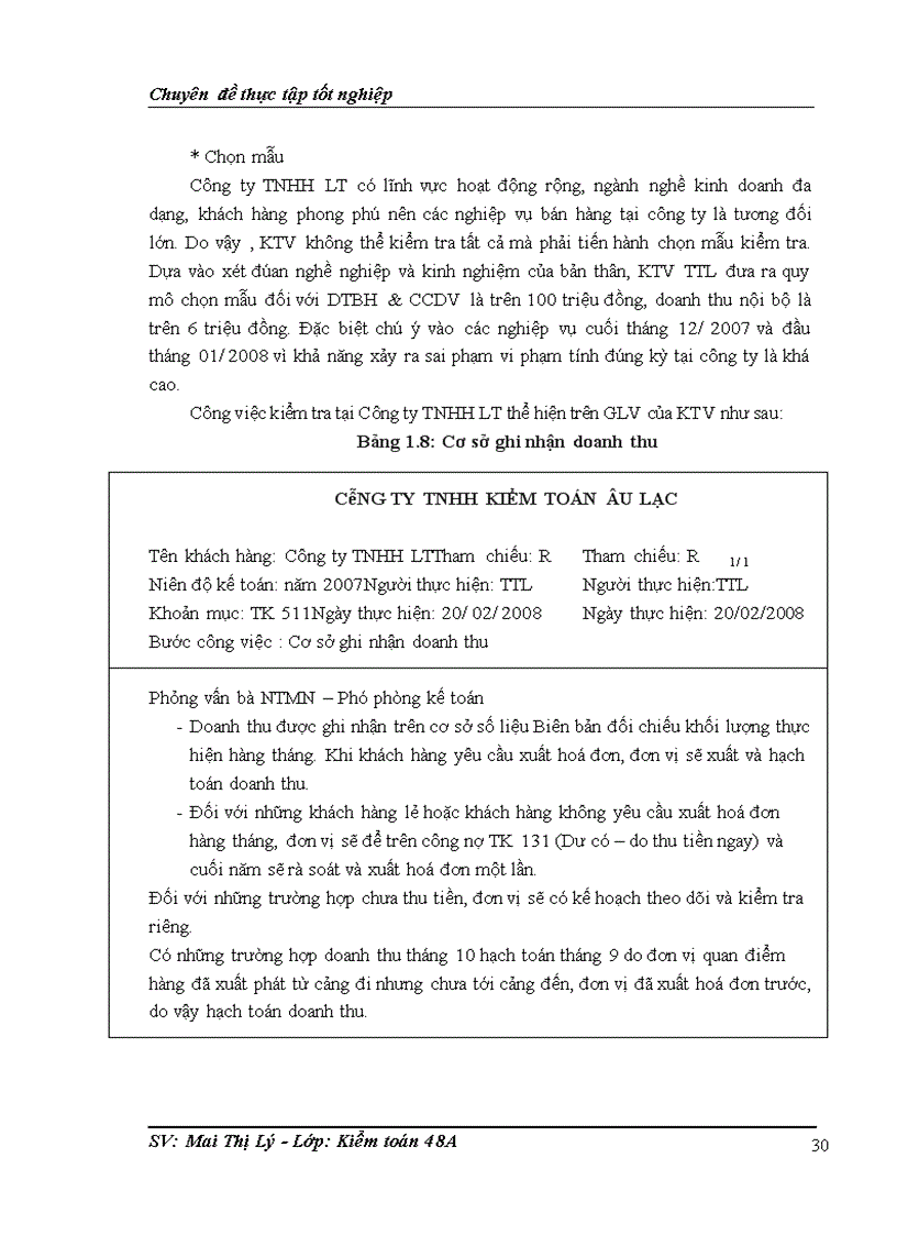 image for page Hoàn thiện kiểm toán chu trình bán hàng thu tiền trong kiểm toán báo cáo tài chính do Công ty TNHH Kiểm toán Âu Lạc thực hiện 1
