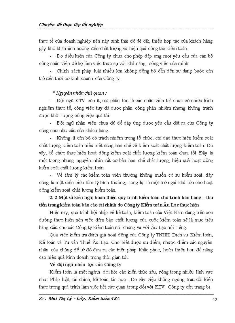 image for page Hoàn thiện kiểm toán chu trình bán hàng thu tiền trong kiểm toán báo cáo tài chính do Công ty TNHH Kiểm toán Âu Lạc thực hiện 1