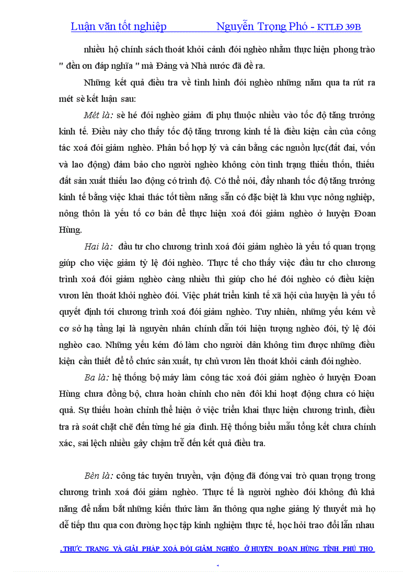 image for page Thực trạng và giải pháp xoá đói giảm nghèo ở huyện Đoan Hùng tỉnh Phú Thọ