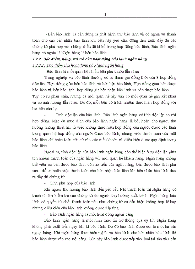 image for page Thực trạng hoạt động bảo lãnh tại NHTM CP nhà Hà Nội