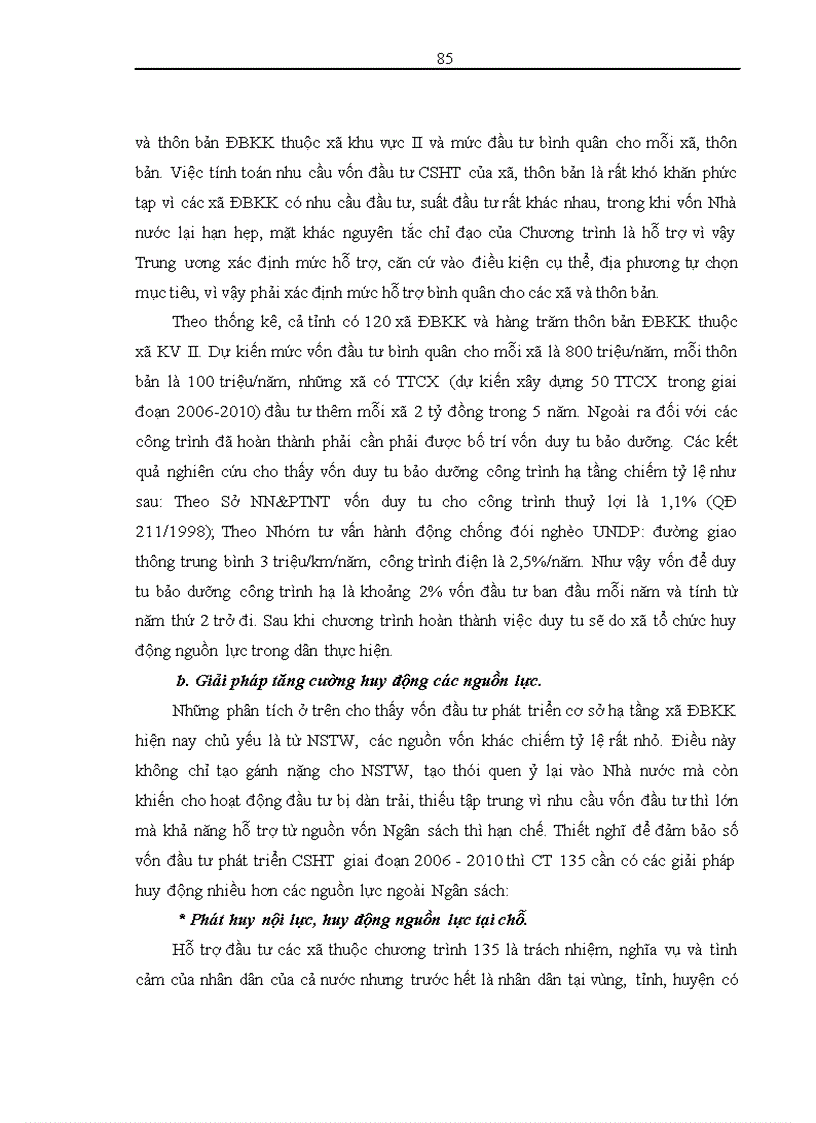image for page Đầu tư phát triển cơ sở hạ tầng các xã đặc biệt khó khăn trong chương trình 135 tại tỉnh Thanh Hoá