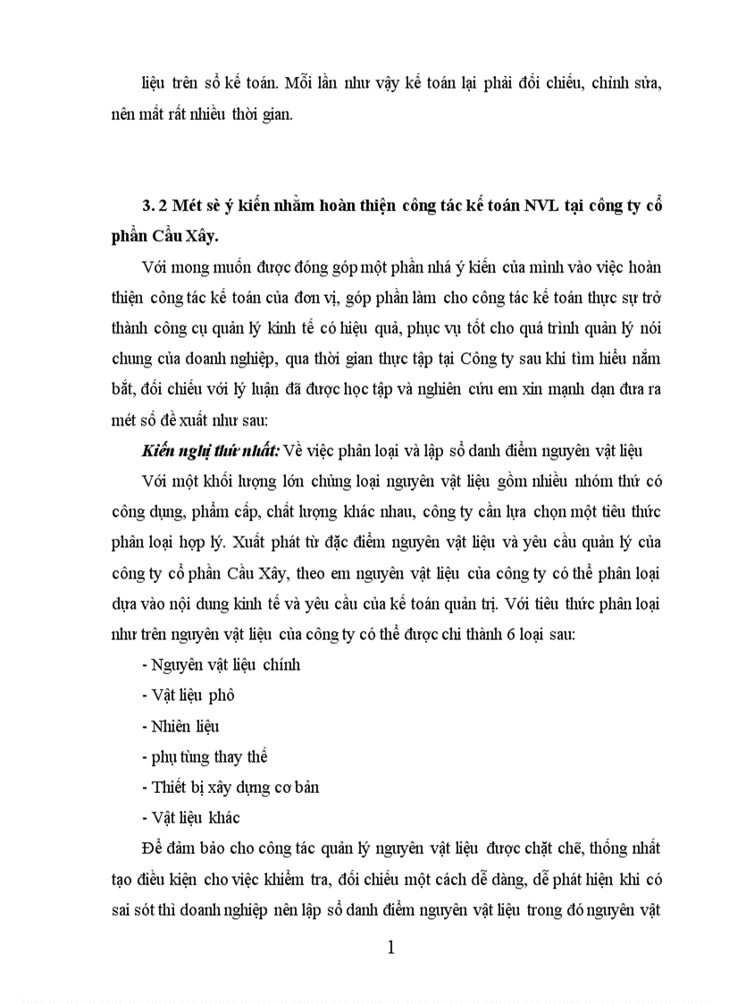 image for page Thực trạng tổ chức công tác kế toán nguyên vật liệu tại công ty cổ phần Cầu Xây 1