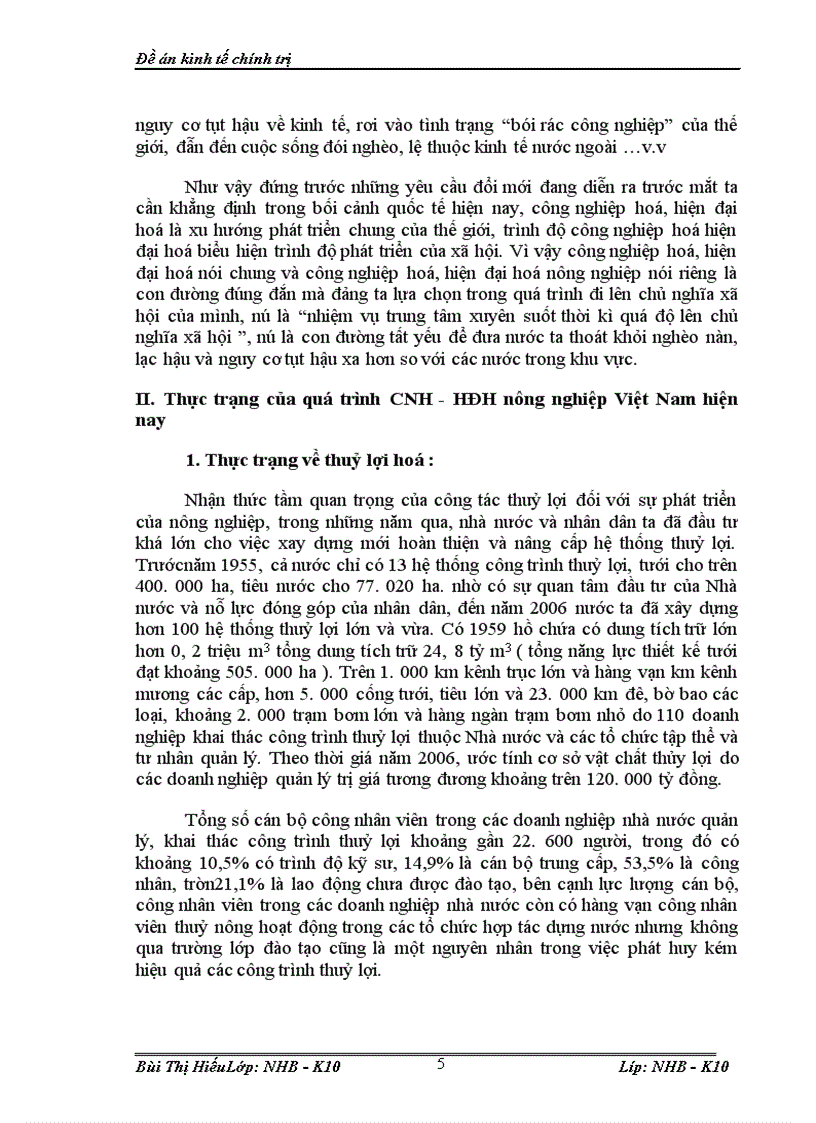 image for page Công nghiệp hoá hiện đại hoá nông nghiệp nông thôn ở nước ta hiện nay 1