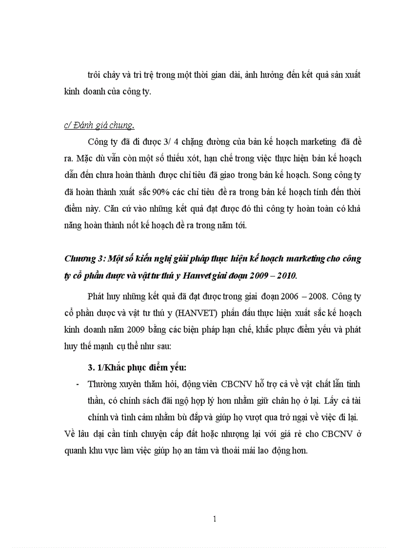 image for page Một số kiến nghị giải pháp thực hiện kế hoạch marketing cho công ty cổ phần dược và vật tư thú y Hanvet giai đoạn 2009 2010 1