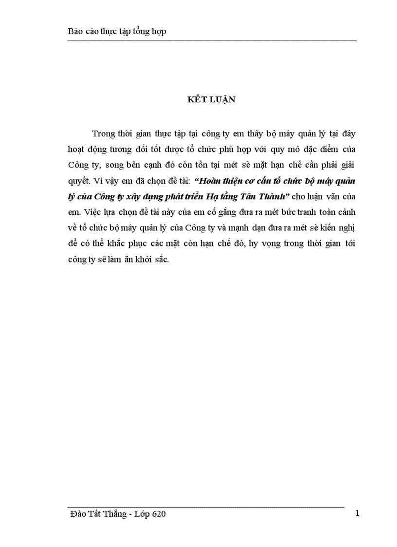 image for page Hoàn thiện cơ cấu tổ chức bộ máy quản lý của Công ty xây dựng phát triển Hạ tầng Tân Thành 1
