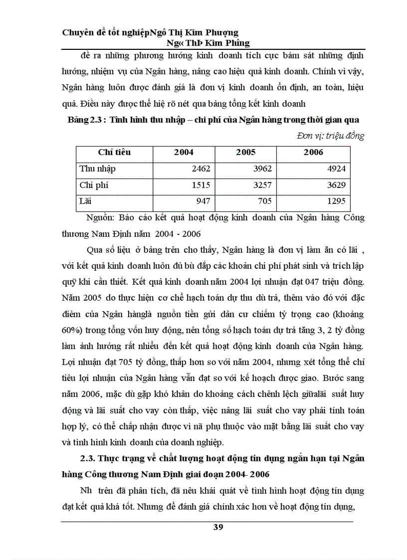 image for page Giải pháp nâng cao chất lượng tín dụng ngắn hạn tại Ngân hàng Công thương Nam Định 1