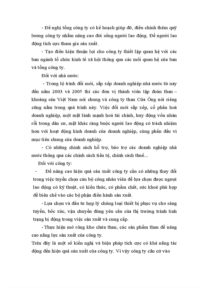 image for page Nâng cao hiệu quả kinh doanh than tại công ty Tuyển than Cửa Ông 1