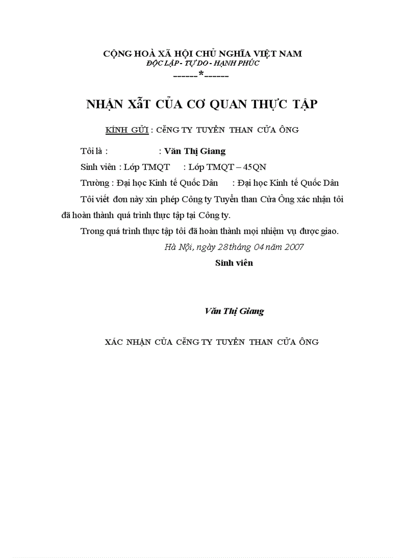 image for page Nâng cao hiệu quả kinh doanh than tại công ty Tuyển than Cửa Ông 1