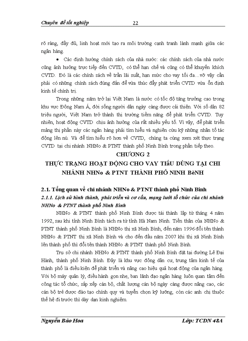 image for page Mở rộng cho vay tiêu dùng tại NHNo PTNT thành phố Ninh Bình 1