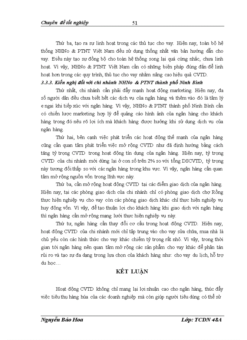 image for page Mở rộng cho vay tiêu dùng tại NHNo PTNT thành phố Ninh Bình 1