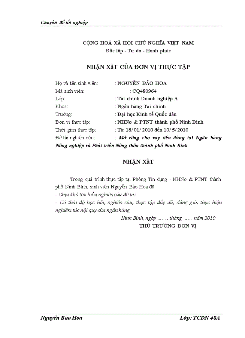 image for page Mở rộng cho vay tiêu dùng tại NHNo PTNT thành phố Ninh Bình 1