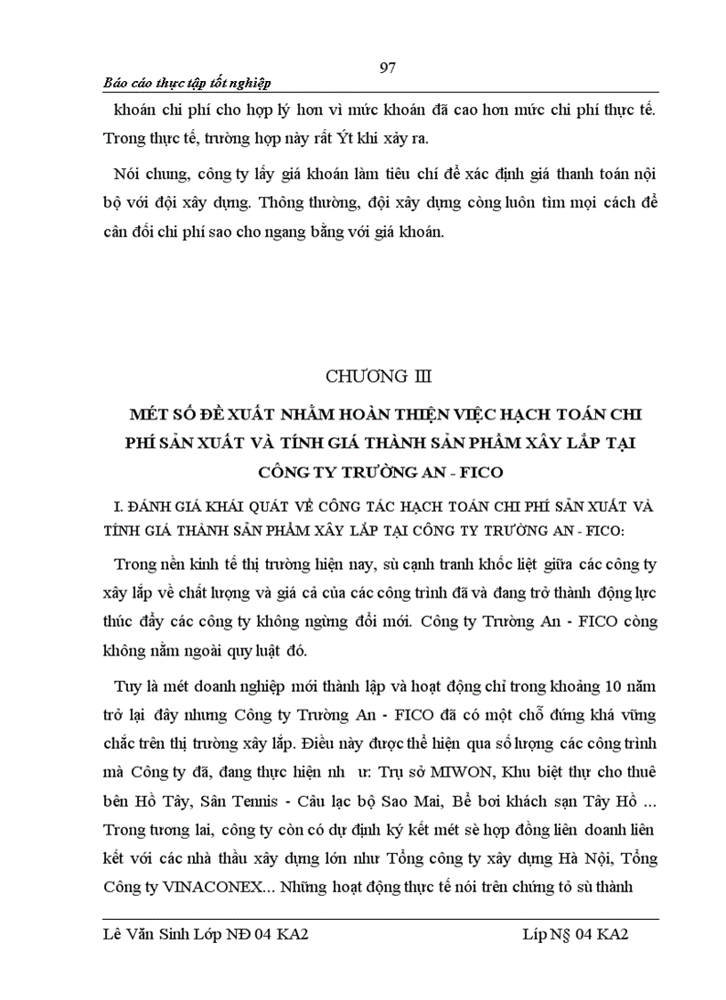 image for page Tổ chức kế toán tập hợp chi phí sản xuất và tính giá thành sản phẩm xây lắp tại Công ty Trường An FICO