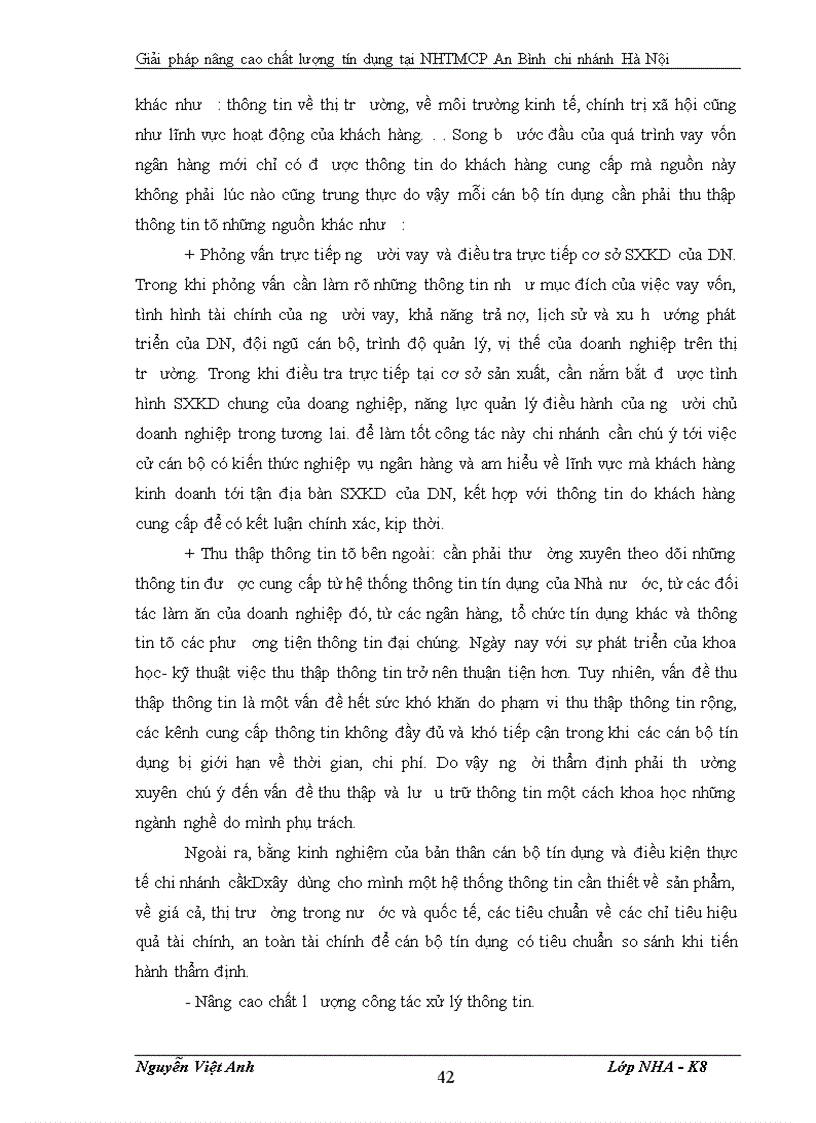 image for page Giải pháp nâng cao chất lượng tín dụng tại NHTMCP chi nhánh Hà Nội 1