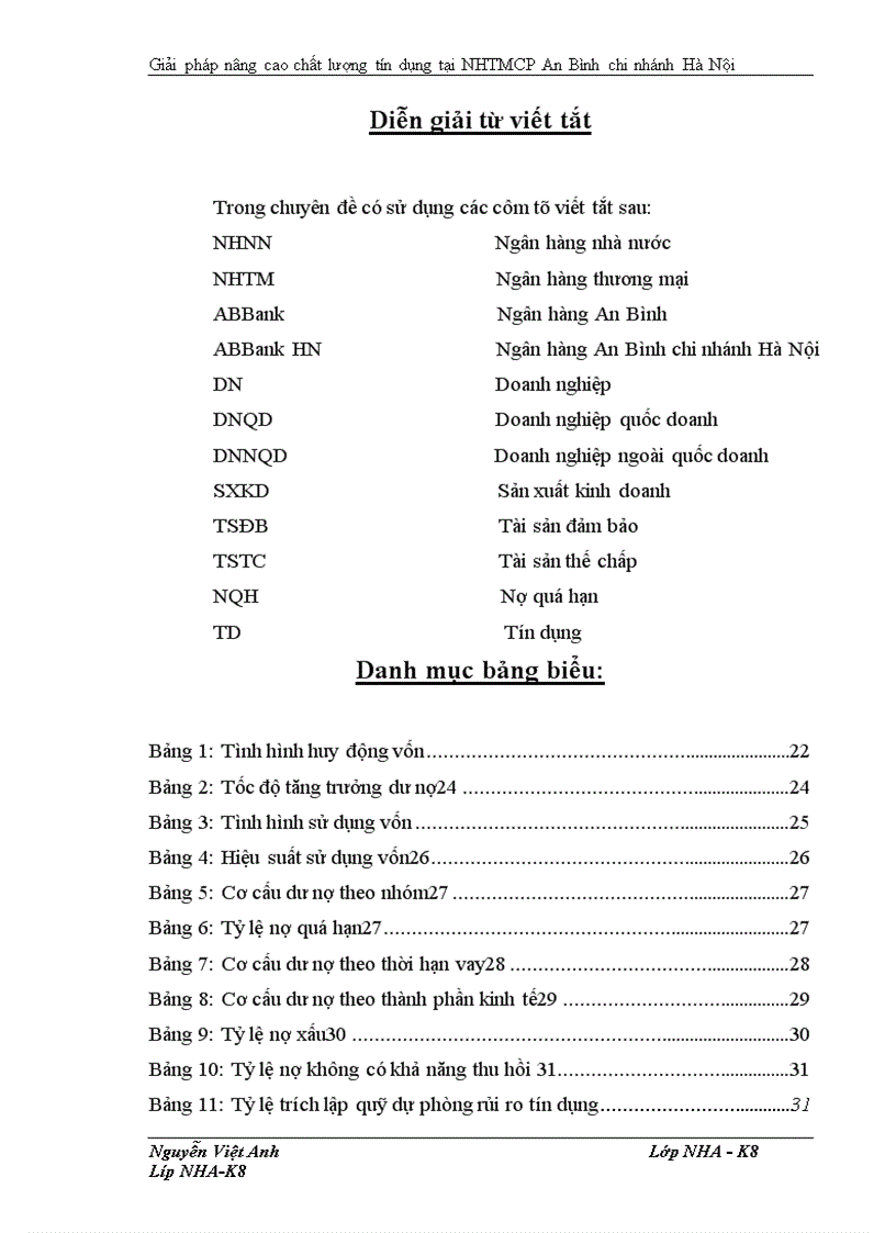 image for page Giải pháp nâng cao chất lượng tín dụng tại NHTMCP chi nhánh Hà Nội 1