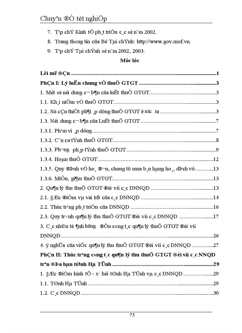image for page Giải pháp tăng cường quản lý thu thuế giá trị gia tăng đối với các doanh nghiệp ngoài quốc doanh trên địa bàn tỉnh Hà Tĩnh