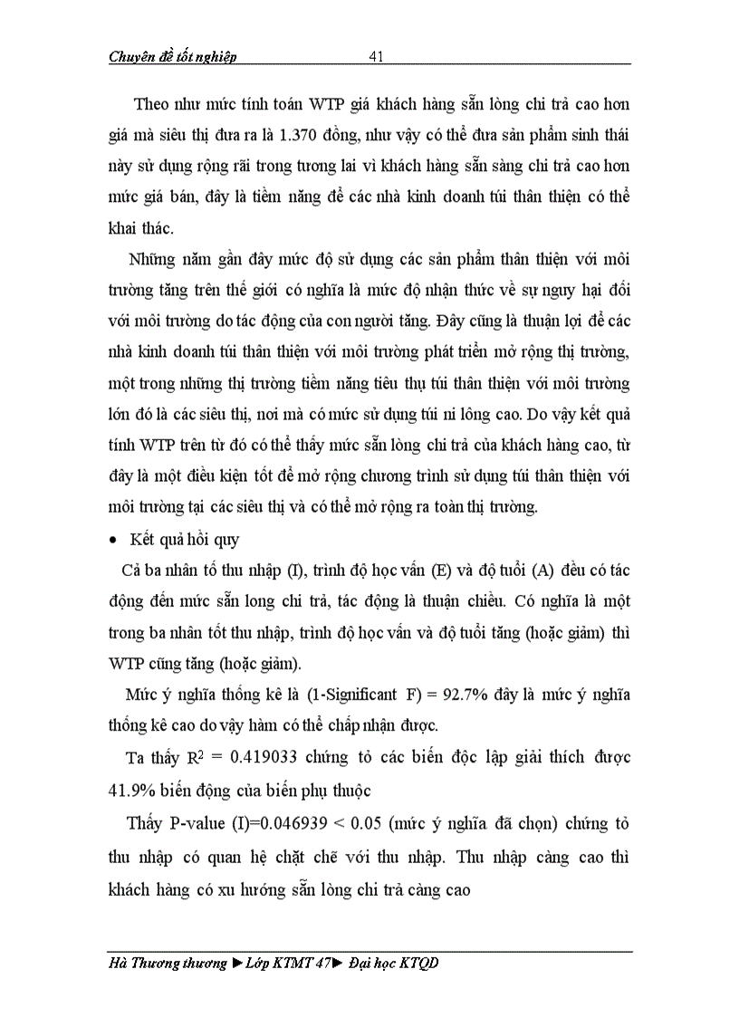 image for page Xác định mức sẵn lòng chi trả đối với các sản phẩm thân thiện với môi trường