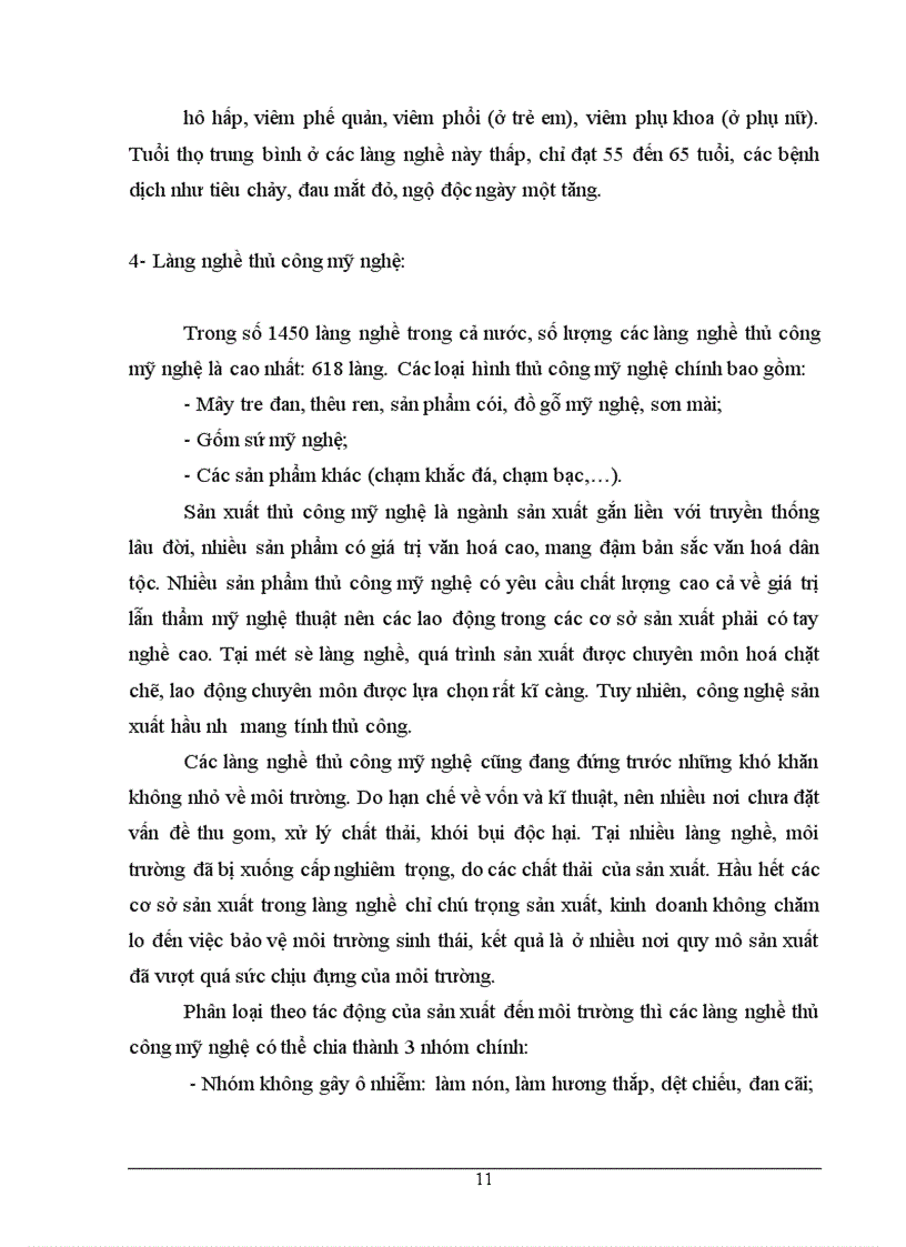 image for page Hoạt động sản xuất và những tác động đến môi trường ở từng làng nghề