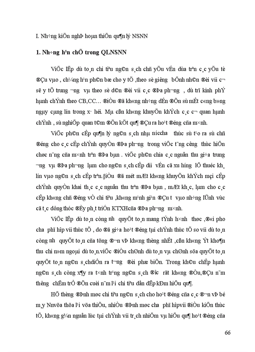 image for page Phân cấp trong quản lý Ngân sách Nhà nước 1