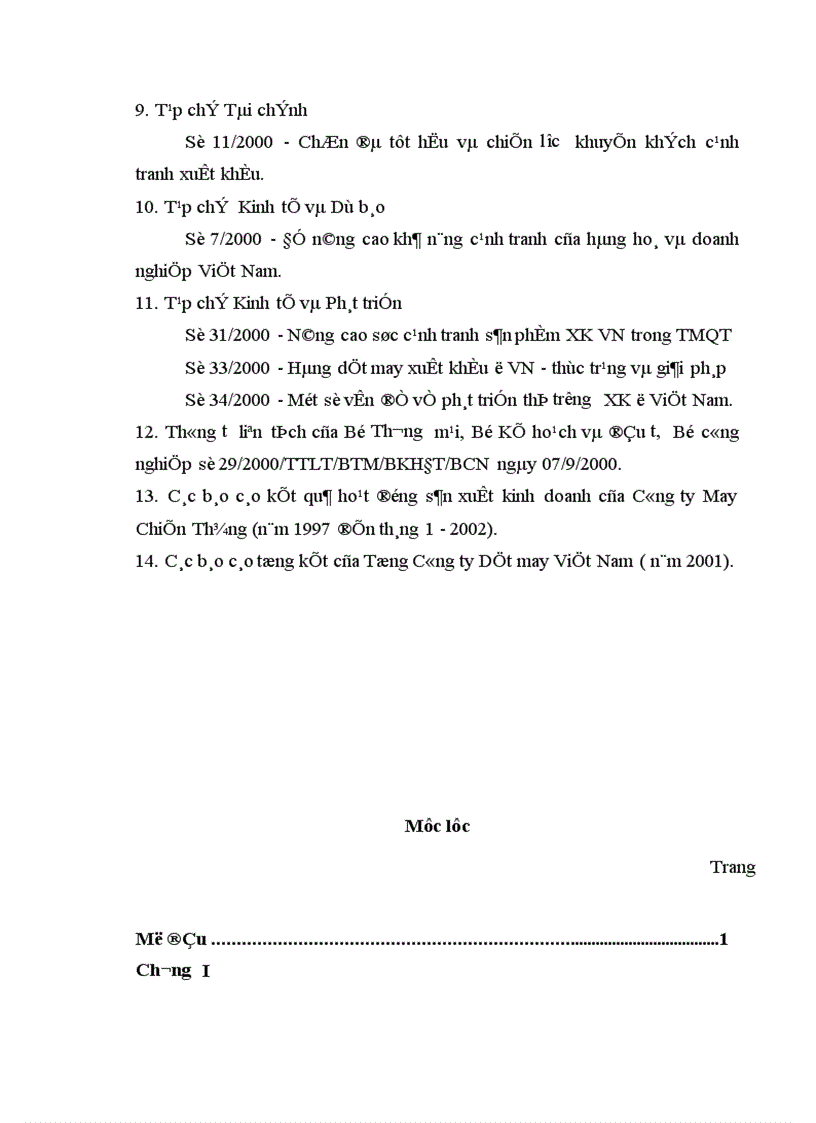 image for page Một số biện pháp nhằm nâng cao sức cạnh tranh của sản phẩm Công ty May Chiến Thắng trên thị trường quốc tế 1