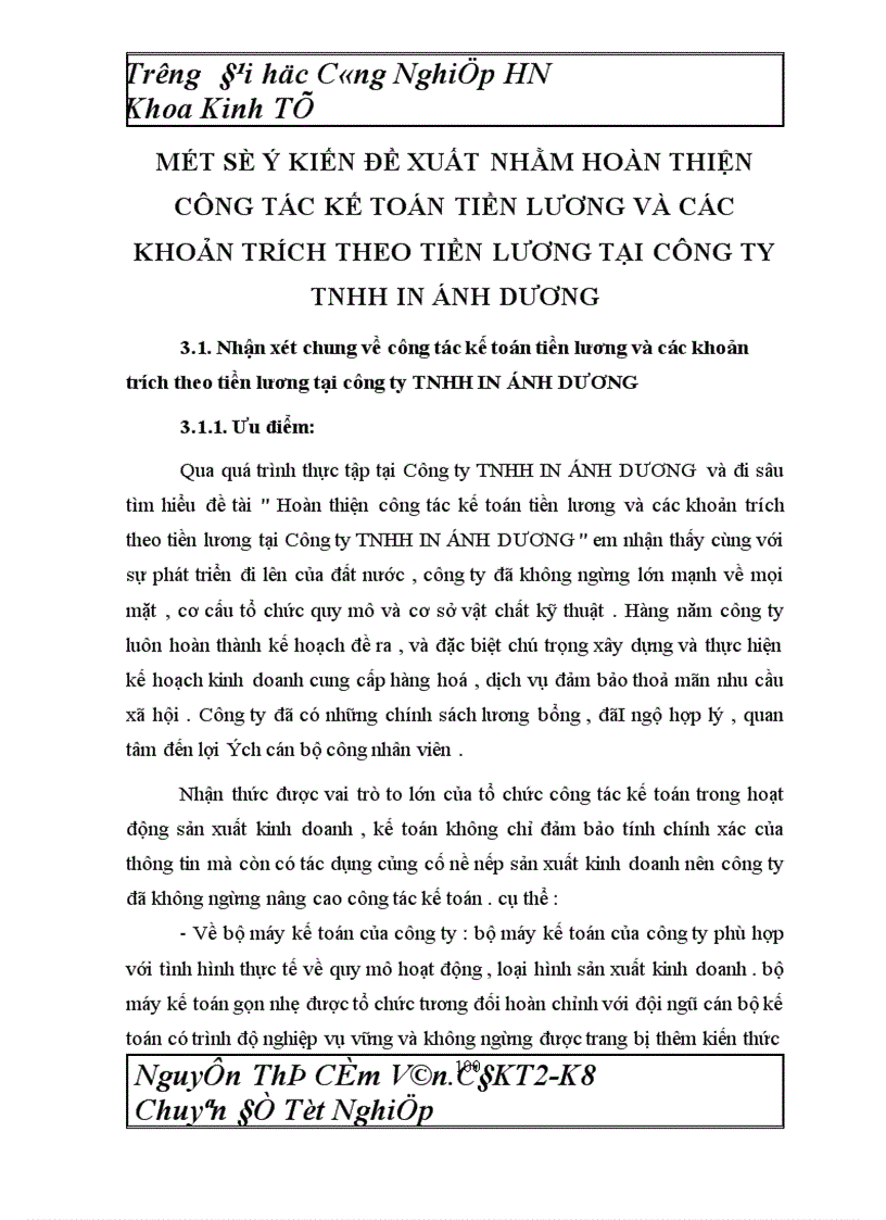 image for page Hoàn thiện công tác kế toán tiền lương và các khoản trích theo lương tại Công ty TNHH IN áNH DƯƠNG 1