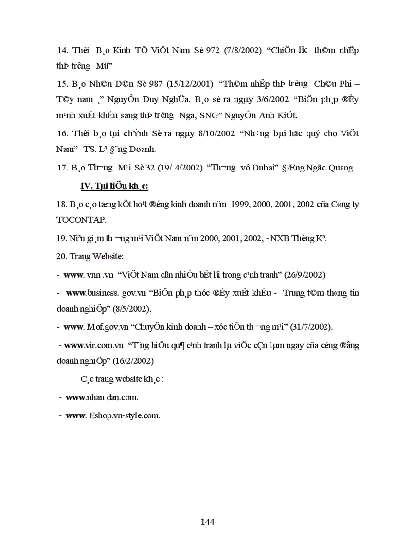image for page Một số giải pháp nhằm thúc đẩy xuất khẩu nhóm hàng mây tre đan tại công ty xuất nhập khẩu tạp phẩm Hà Nội TOCONTAP