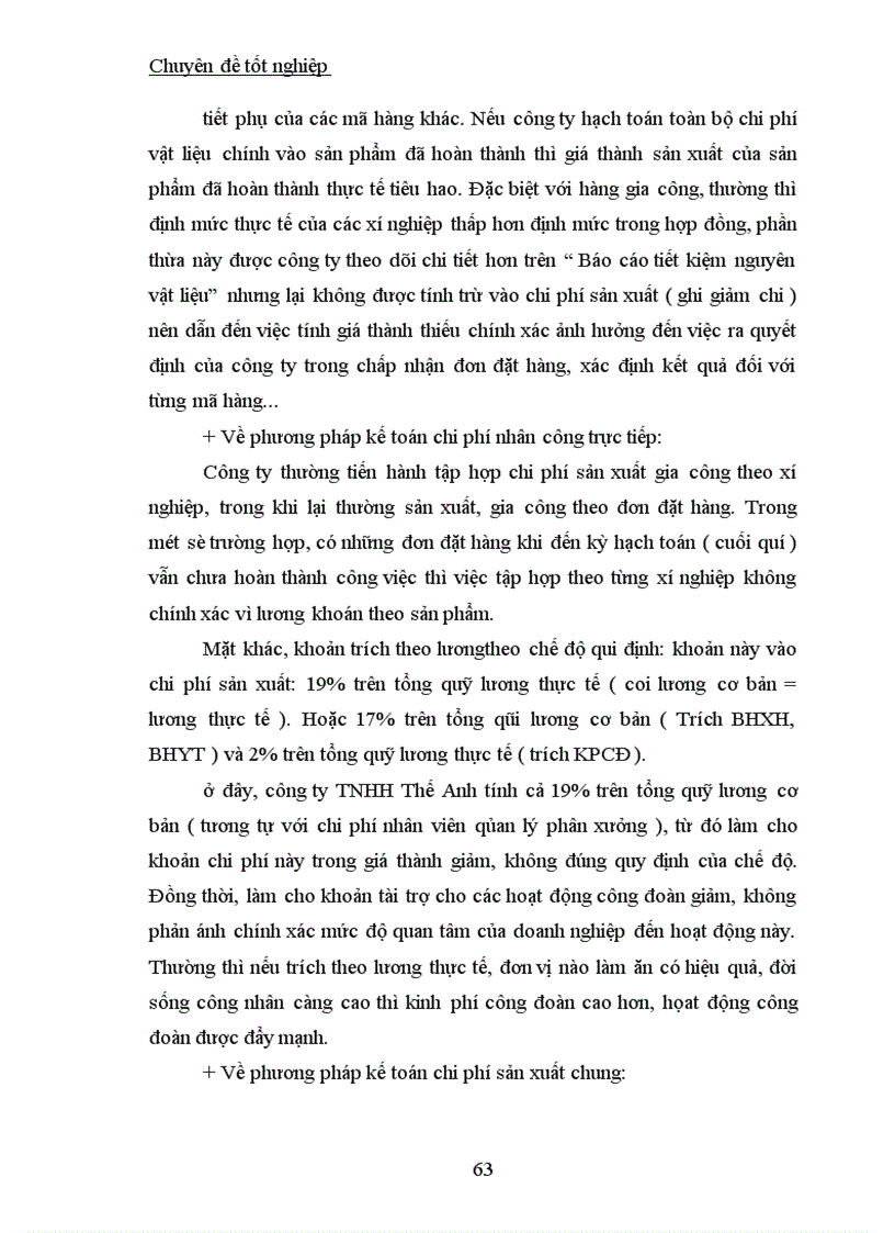 image for page Công tác kế toán tập hợp chi phí sản xuất và tính giá thành sản phẩm tại Công ty TNHH Thế Anh 1