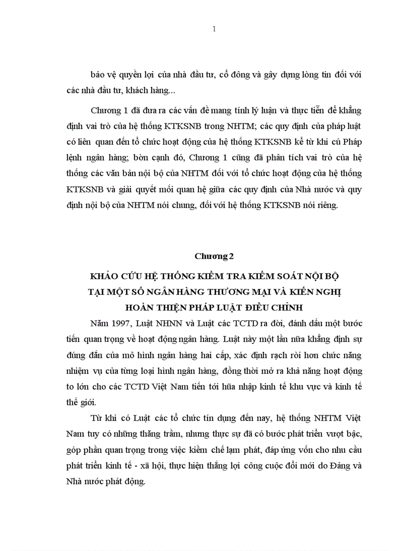 image for page Pháp luật điều chỉnh hệ thống kiểm tra kiểm soát nội bộ của ngân hàng thương mại và hoạt động của hệ thống kiểm tra kiểm soát nội bộ