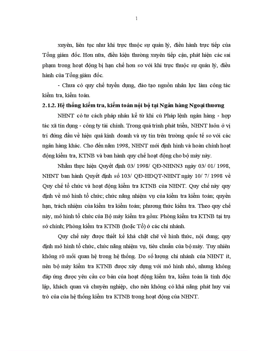 image for page Pháp luật điều chỉnh hệ thống kiểm tra kiểm soát nội bộ của ngân hàng thương mại và hoạt động của hệ thống kiểm tra kiểm soát nội bộ