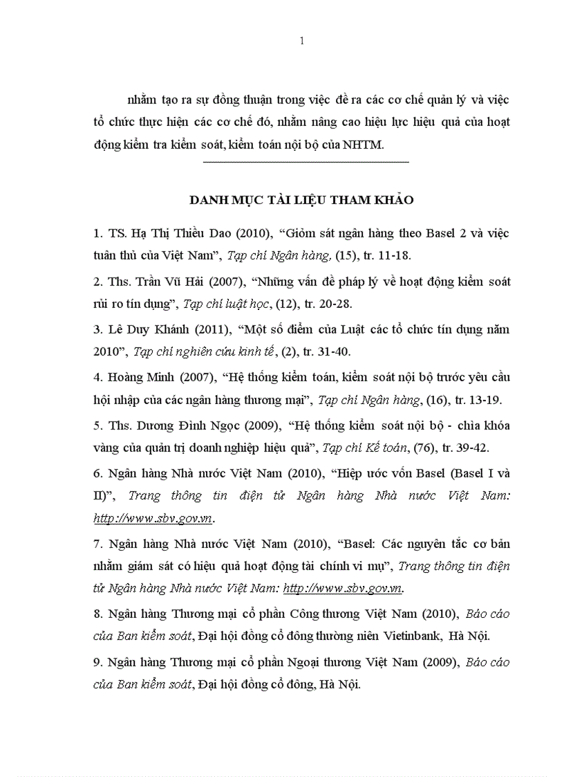 image for page Pháp luật điều chỉnh hệ thống kiểm tra kiểm soát nội bộ của ngân hàng thương mại và hoạt động của hệ thống kiểm tra kiểm soát nội bộ