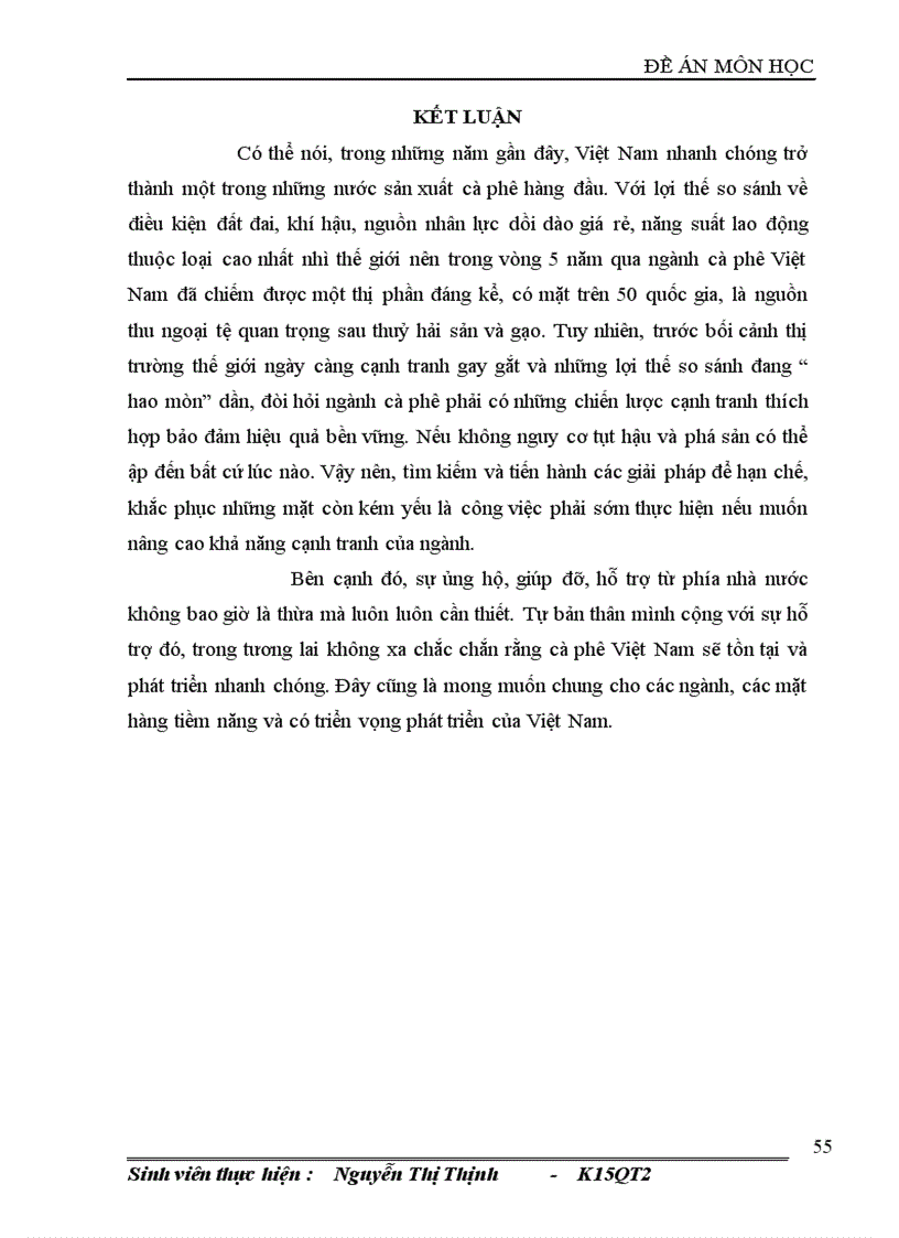image for page Giải pháp nâng cao năng lực cạnh tranh của sản phẩm cà phê Việt Nam 1