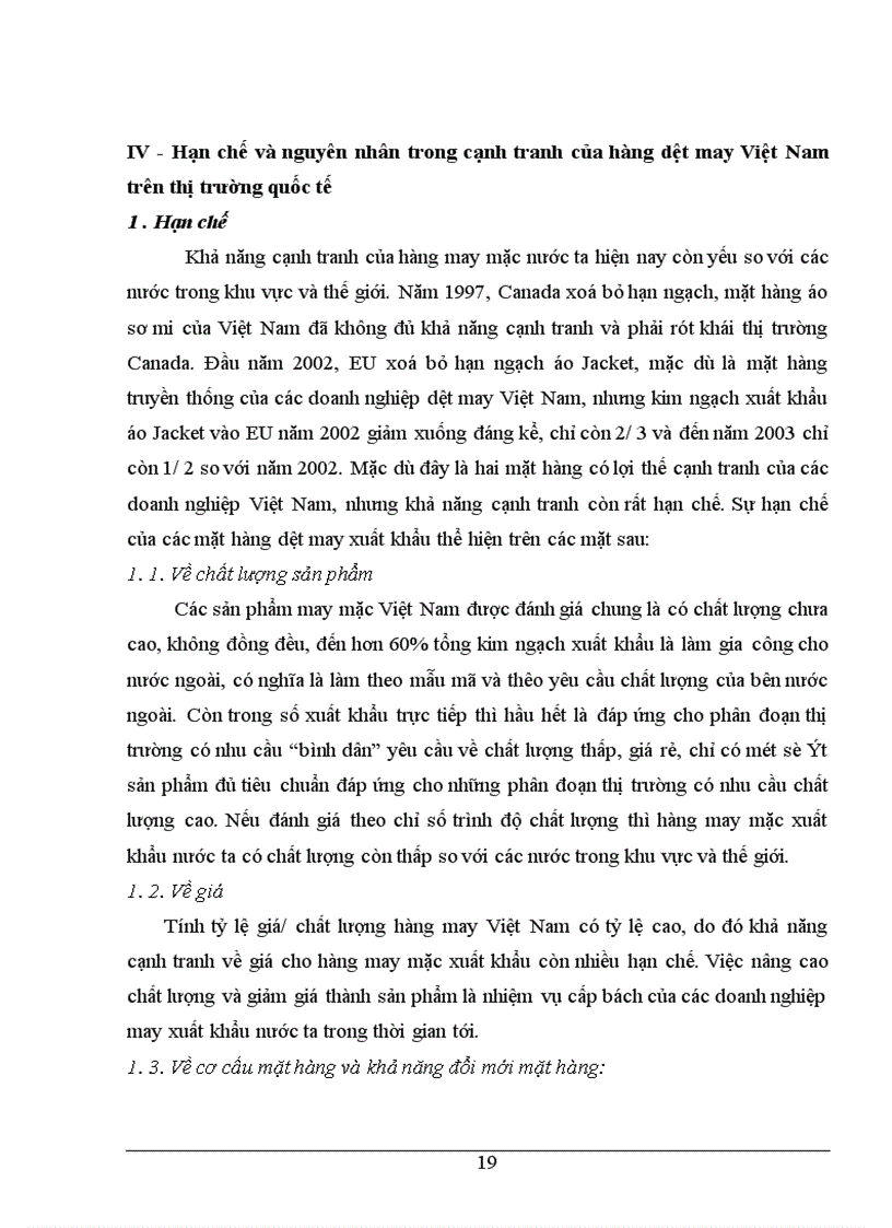 image for page Giải pháp nhằm nâng cao khả năng cạnh tranh của hàng dệt may Việt Nam trên thị trường quốc tế 1