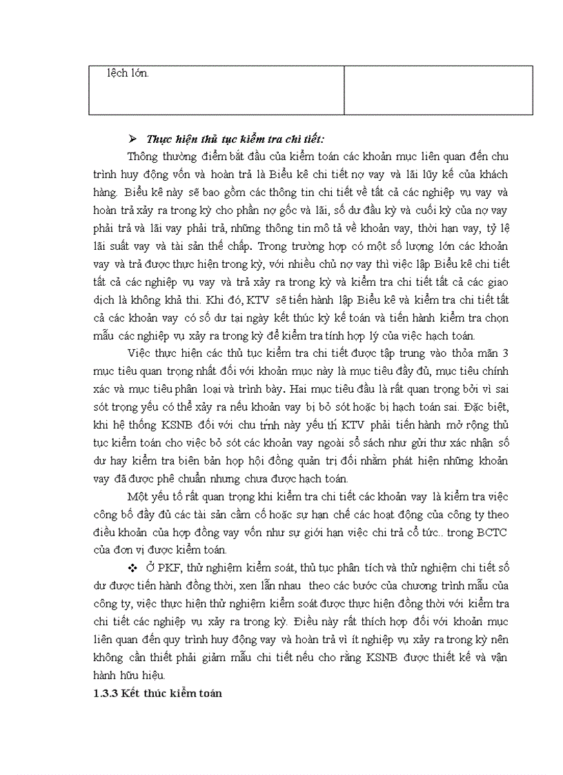 image for page Thực trạng vận dụng quy trình kiểm toán vào kiểm toán chu trình huy động vốn vay và hoàn trả trong kiểm toán BCTC do công ty kiểm toán PKF thực hiện tại khách hàng XYZ