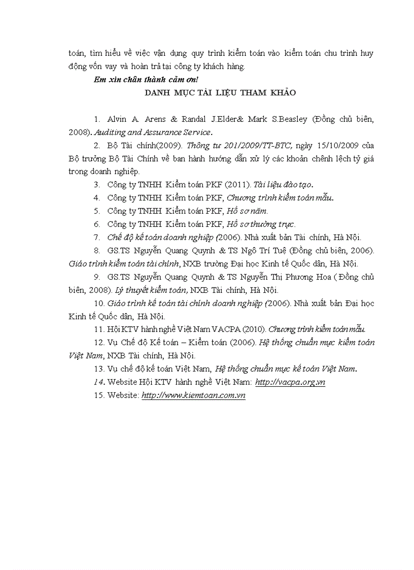 image for page Thực trạng vận dụng quy trình kiểm toán vào kiểm toán chu trình huy động vốn vay và hoàn trả trong kiểm toán BCTC do công ty kiểm toán PKF thực hiện tại khách hàng XYZ