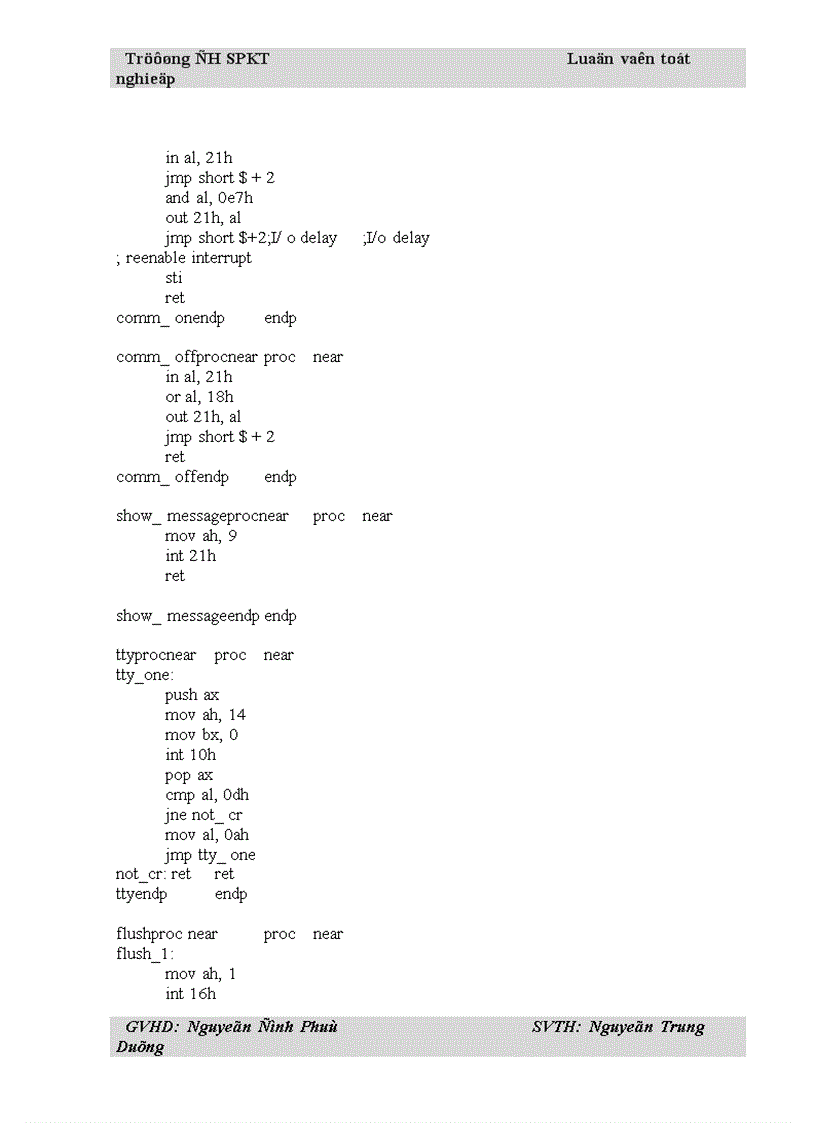 image for page Giao tiếp máy tinh với KIT vi xử lý 8085
