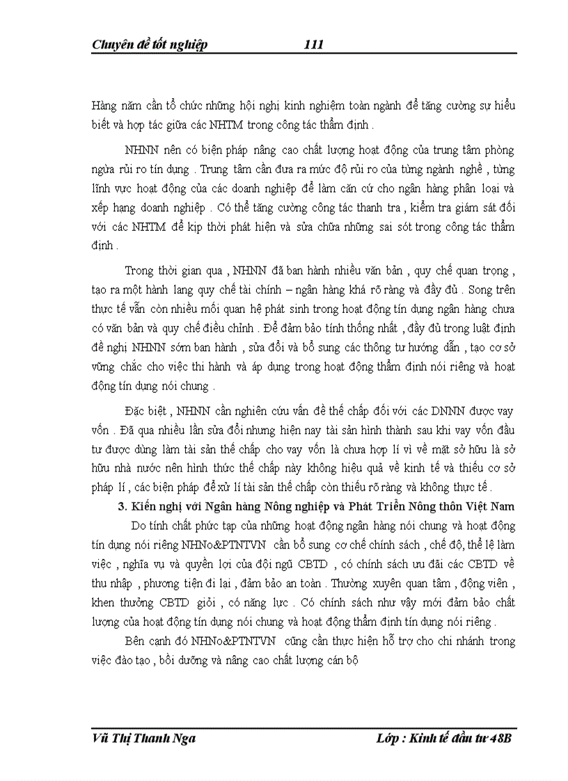 image for page Nâng cao chất lượng thẩm định dự án đầu tư trong hoạt động cho vay đối với các doanh nghiệp tại NHNo PTNTVN chi nhánh huyện Kim Sơn tỉnh Ninh Bình 1