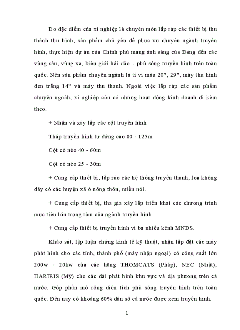 image for page Báo cáo tổng hợp tại Xí nghiệp Điện tử truyền hình