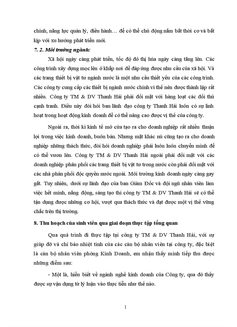 image for page Báo cáo thực tập tại công ty Thương mại và Dịch vụ Thanh Hải