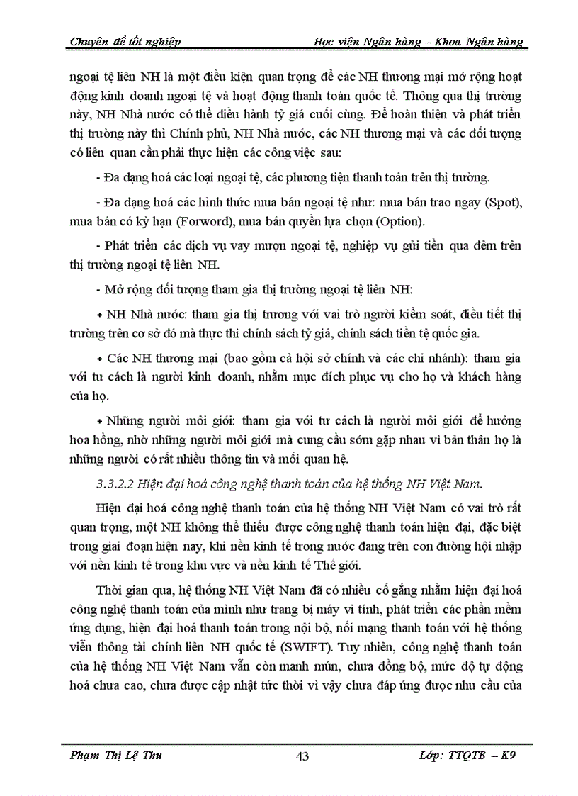 image for page Thực trạng và một số giải pháp phát triển Thanh toán quốc tế theo phương thức Tín dụng chứng từ tại Techcombank Thăng Long 1