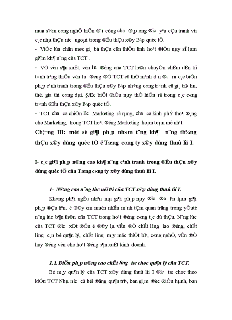 image for page Một số giải pháp nhằm tăng khả năng thắng thầu xây dựng quốc tế ở tổng công ty xây dựng thuỷ lợi i