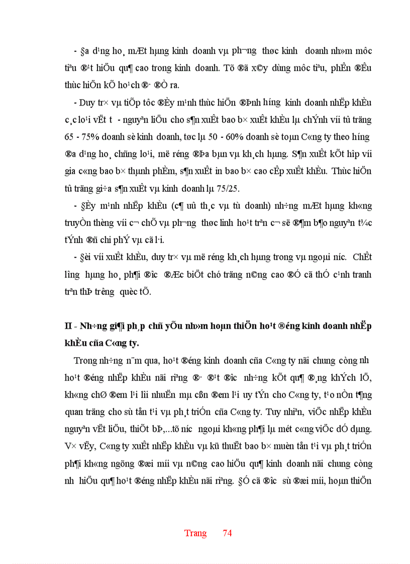 image for page Thực trạng và một số giải pháp hoàn thiện hoạt động nhập khẩu ở Công ty XNK và kỹ thuật bao bì 1