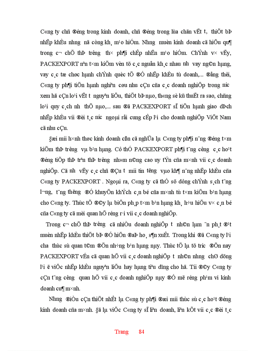 image for page Thực trạng và một số giải pháp hoàn thiện hoạt động nhập khẩu ở Công ty XNK và kỹ thuật bao bì 1