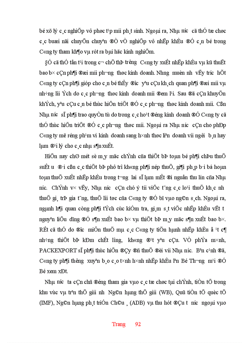 image for page Thực trạng và một số giải pháp hoàn thiện hoạt động nhập khẩu ở Công ty XNK và kỹ thuật bao bì 1