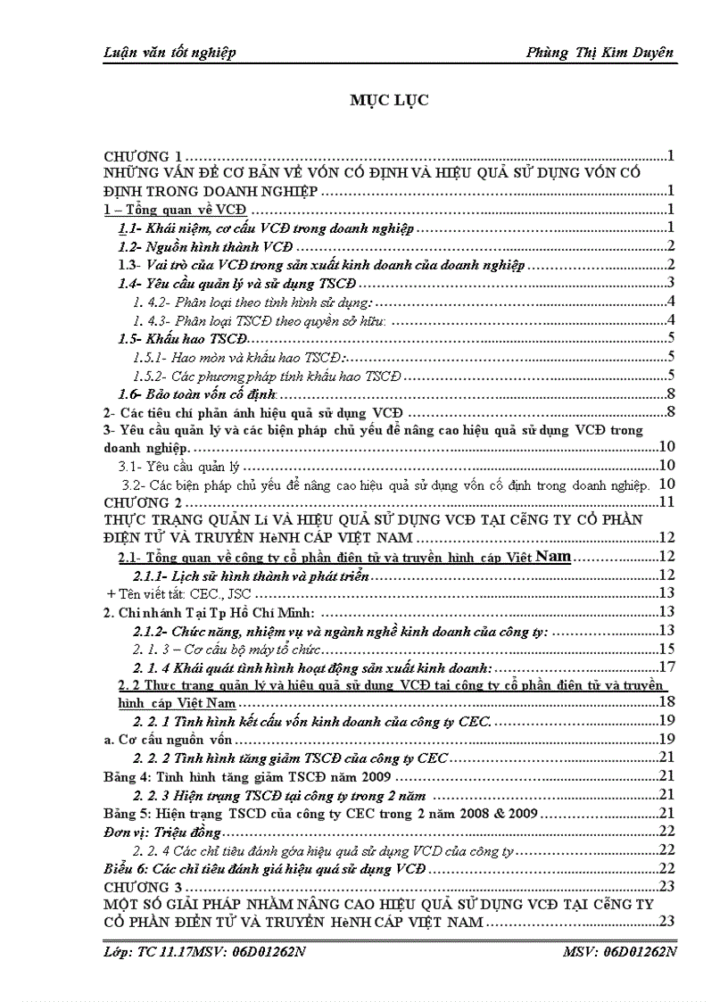 image for page VỐN CỐ ĐỊNH TẠI CÔNG TY CỔ PHẦN ĐIỆN TỬ VÀ TRUYỀN HÌNH CÁP VIỆT NAM